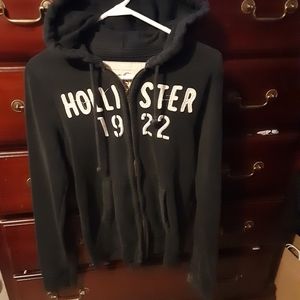 Hollister zipper hooded sweatshirt